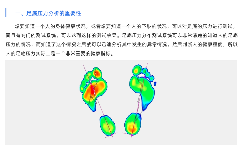 足底压力分析系统